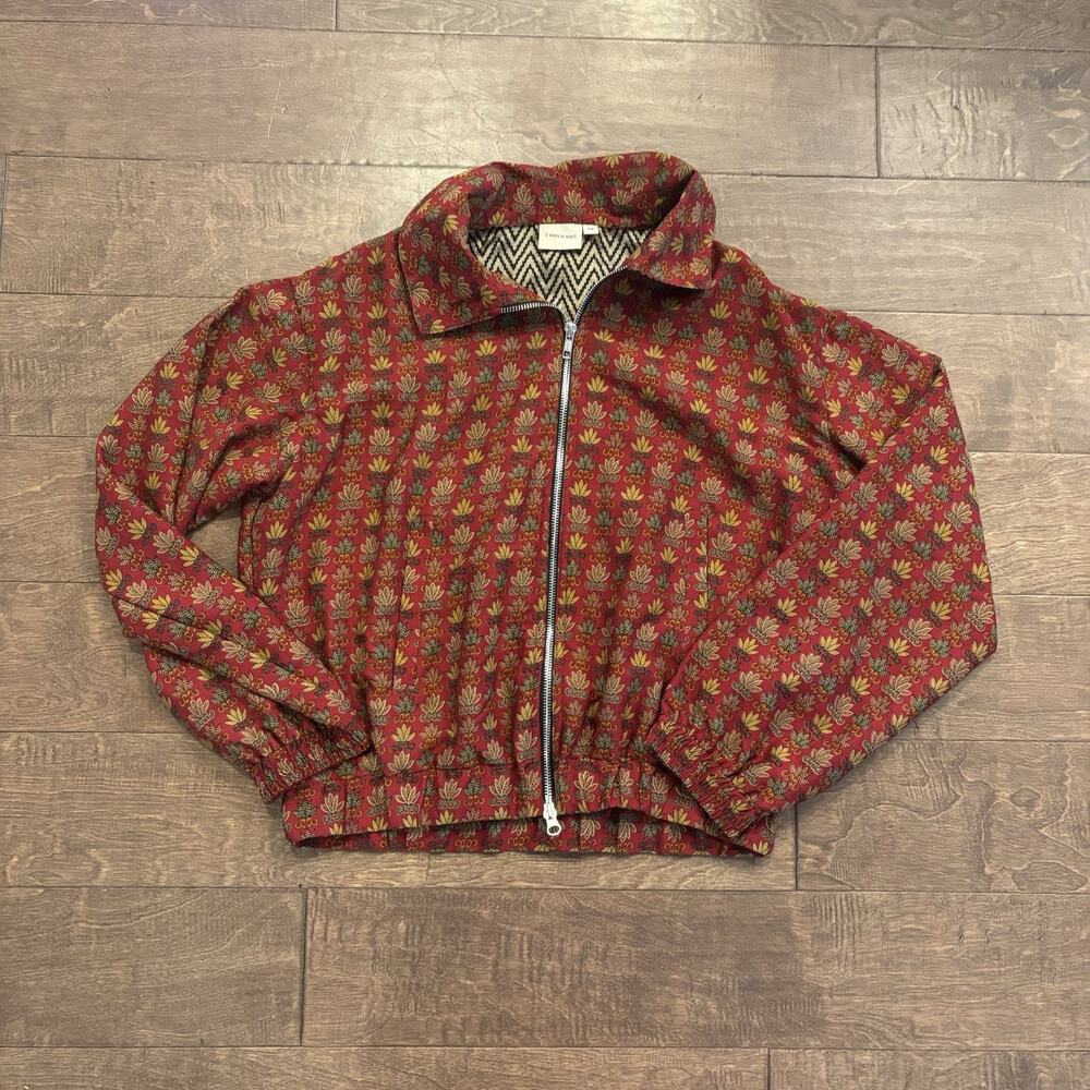 I Was A Sari Now I am a Bomber Jacket Lightweight Size M